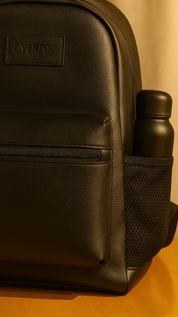 Leather Overtop Classic Laptop 16" Backpack S11