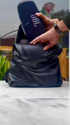 Leather Sleek 16" Laptop Backpack